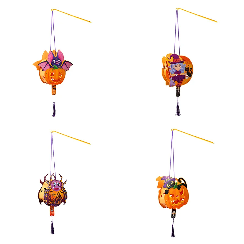 Halloween Glow Projection Lights Children” Hand Candy Jars Halloween Decorations