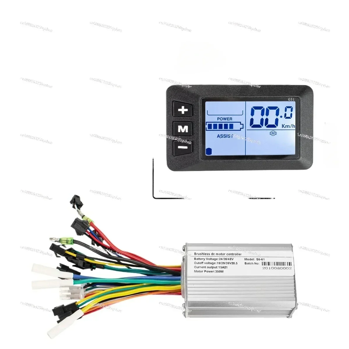 

Electric Instrument Controller G51 24V-48V 250W 350W Electric Scooter Intelligent LCD Instrument