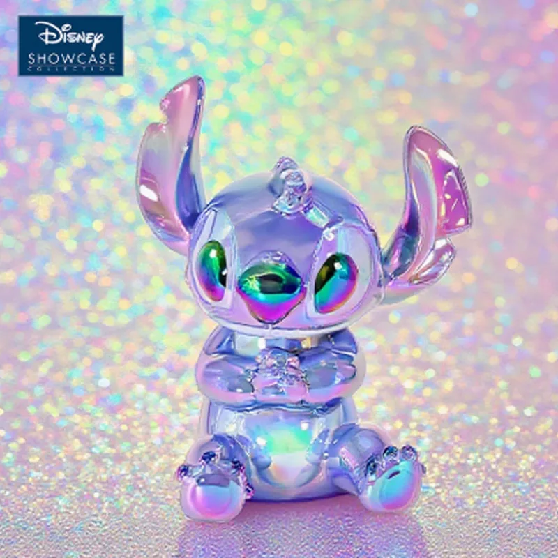 Disney Original Garage Kit Lilo & Stitch Stitch Electroplated Piggy Bank อะนิเมะ Action Figures ของเล่นสําหรับของขวัญเด็กชุดเครื่องประดับ