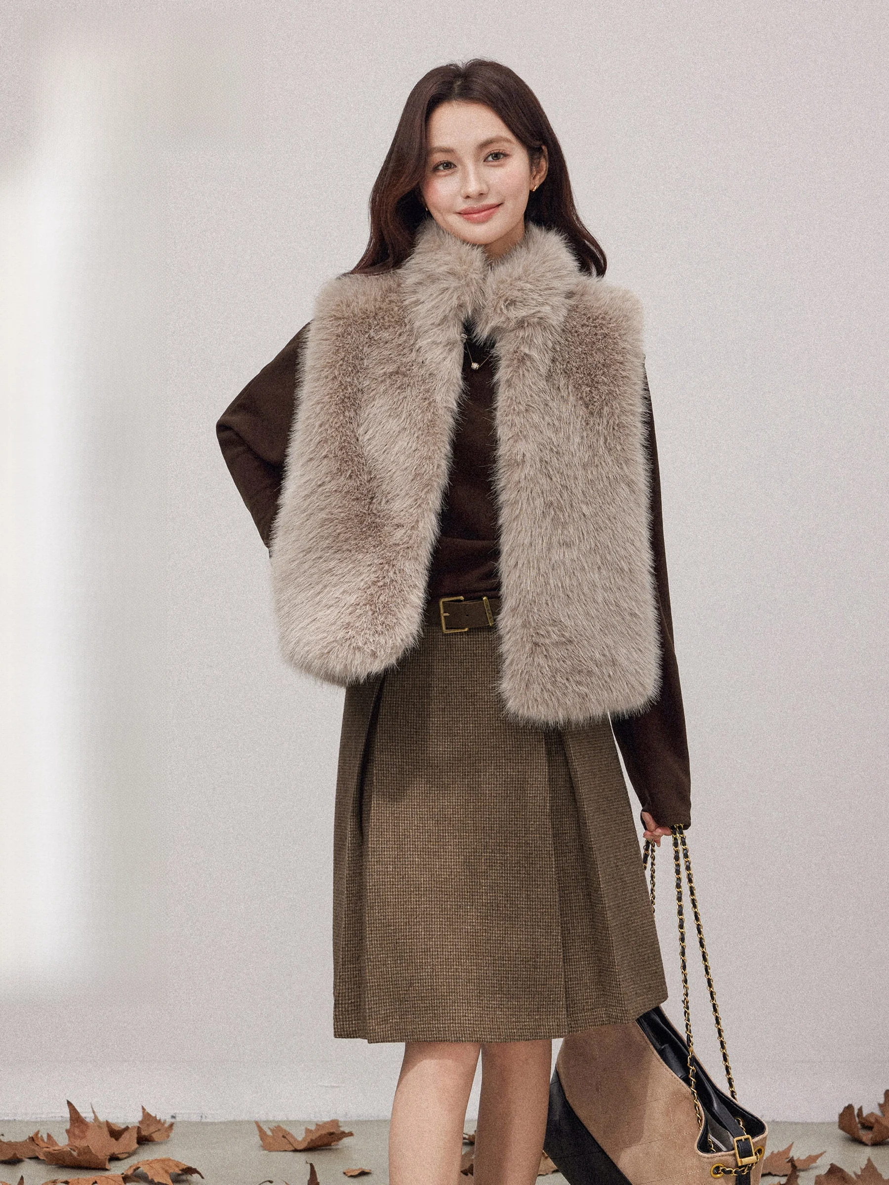 

Women's Loose Fit Plu Vest 2025 Winter Warm Stand Collar Svel Jaet Versatile Outerwear Faionable Color