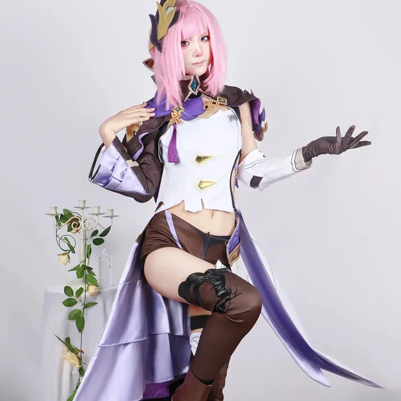 

Elysia Cosplay Costume Honkai Impact 3 Carnival Uniform Wig Anime Halloween Costumes Women Game