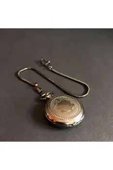 Evrenos 로마 숫자 딱정벌레 포켓 시계