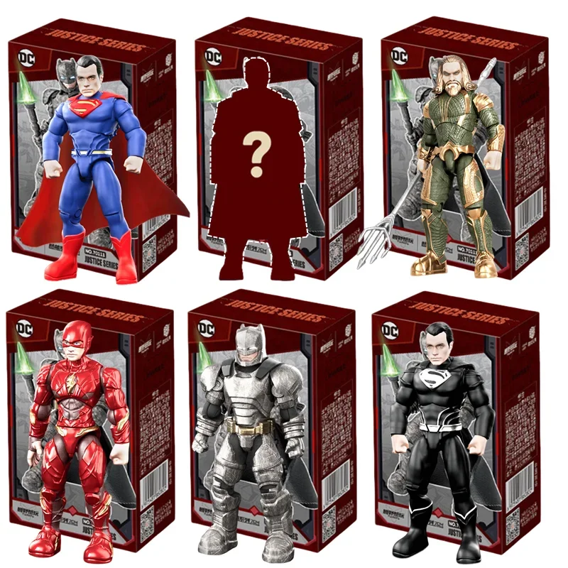 

DC Justice League DIY Bruce Wayne Batman Superman The Flash Aquaman Blind Box Action Figure Anime Kids Toys Birthday Gift