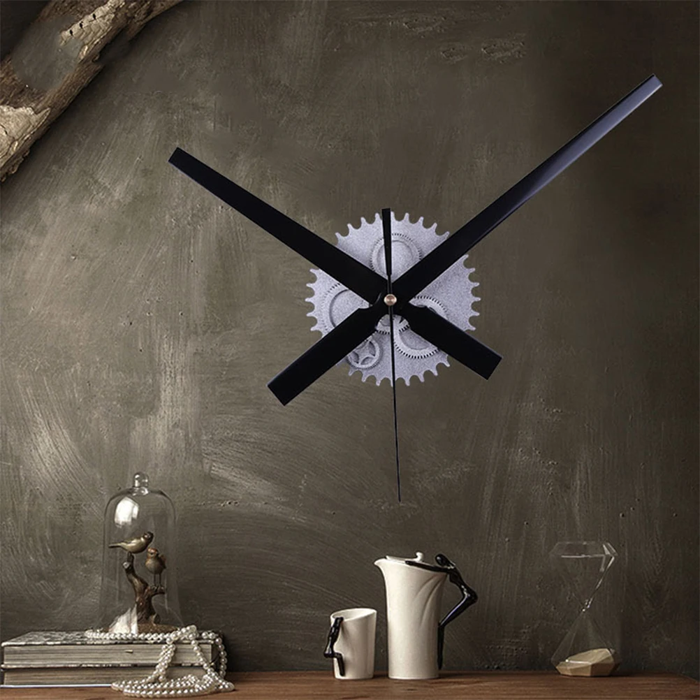 

Retro Wall Clock Vintage Bedroom Decor Silent Gear Hanging Clock Unique Industrial Steampunk Home Decor Fashion