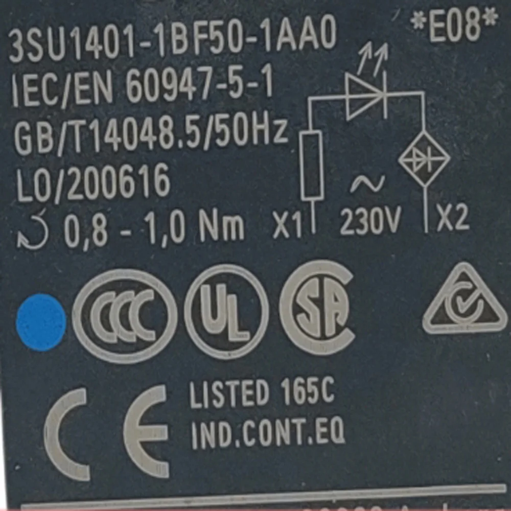 Оригинальный светодиодный модуль, контактное реле 3SU1401-1BB20/1BB40/1BB50/1BF60-1AA0/3AA0, кнопка индикатора, винтовая клемма 230 В переменного тока 24 В постоянного тока