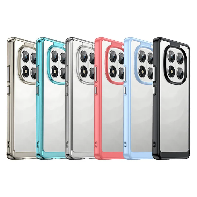 For Xiaomi Poco X7 Case Poco X7 5G Cover TPU Border Acrylic Backplane Bumper Protective Phone Cases For Xiaomi Poco X7 Funda