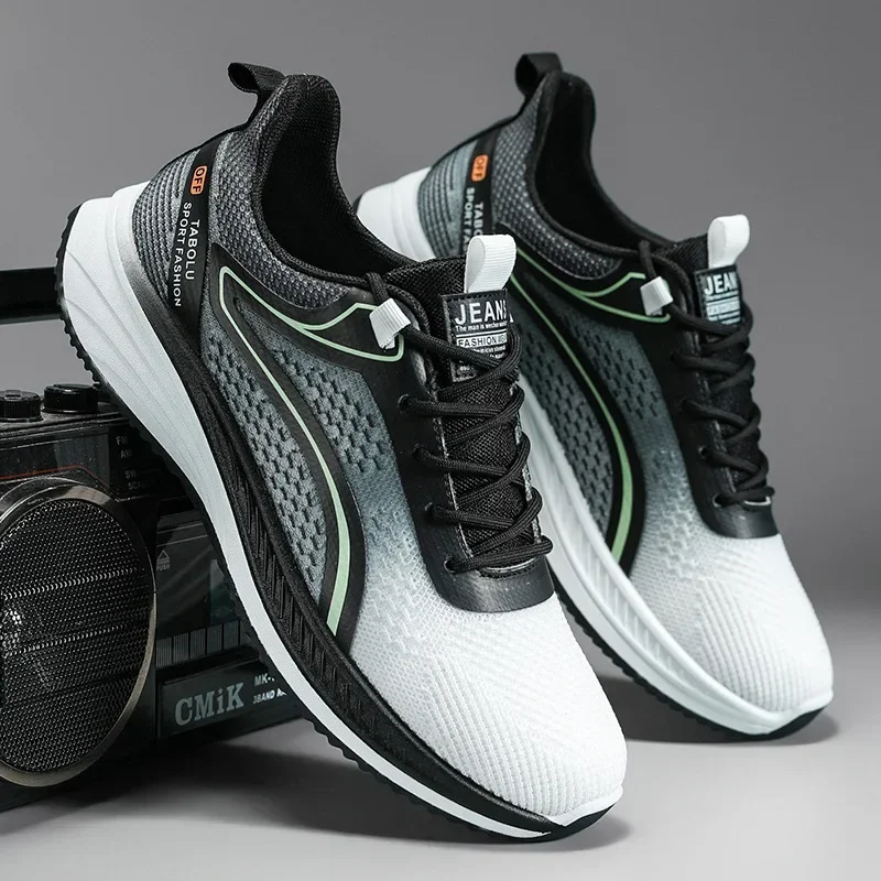 

Новые мужские кроссовки, весенне-летние сетчатые дышащие теннисные туфли для мужчин, удобная уличная повседневная мужская обувь Tenis Masculino