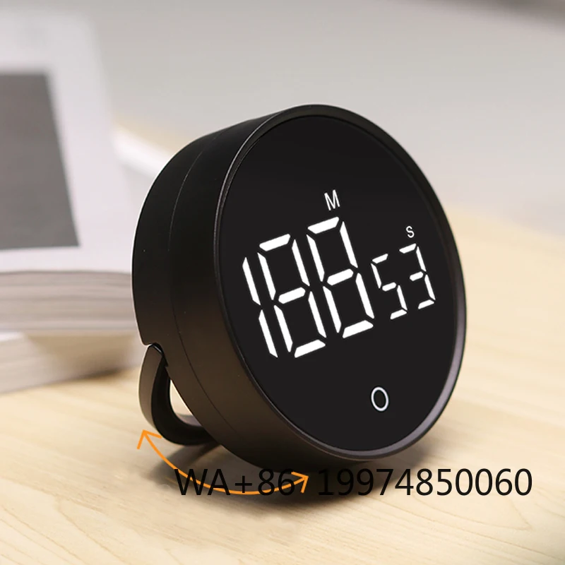 

2-in-1 Smart LED Visual Kitchen Timer Manual Rotation Countdown with Digital Display Magnetic Kitchen Cooking Timer
