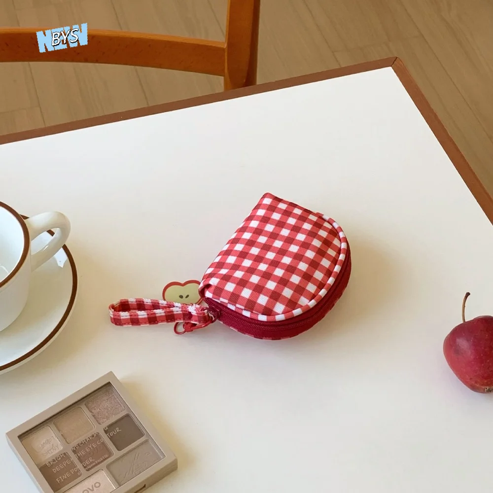 

Simple Oxford Cloth Red Plaid Makeup Bag Multifunctional Large Capacity Nylon Cosmetic Bag Waterproof Toiletry Bag Unisex