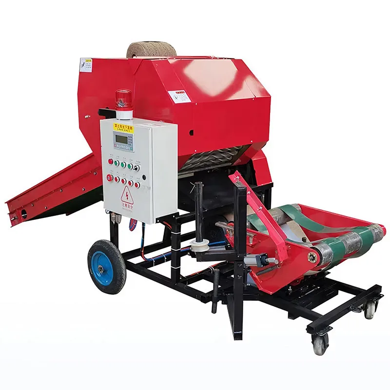 Automatic Packing Hay and Straw Mini Roll Hay Baler Ce Certified Round Baler for Hay/Straw/Husk/Grass Strapping Machines