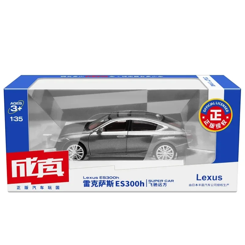 1:35 LEXUS ES300H wysoka symulacja odlewane modele ze stopu metalu Model samochodu światło dźwiękowe Pull Back kolekcja zabawki na prezenty dla