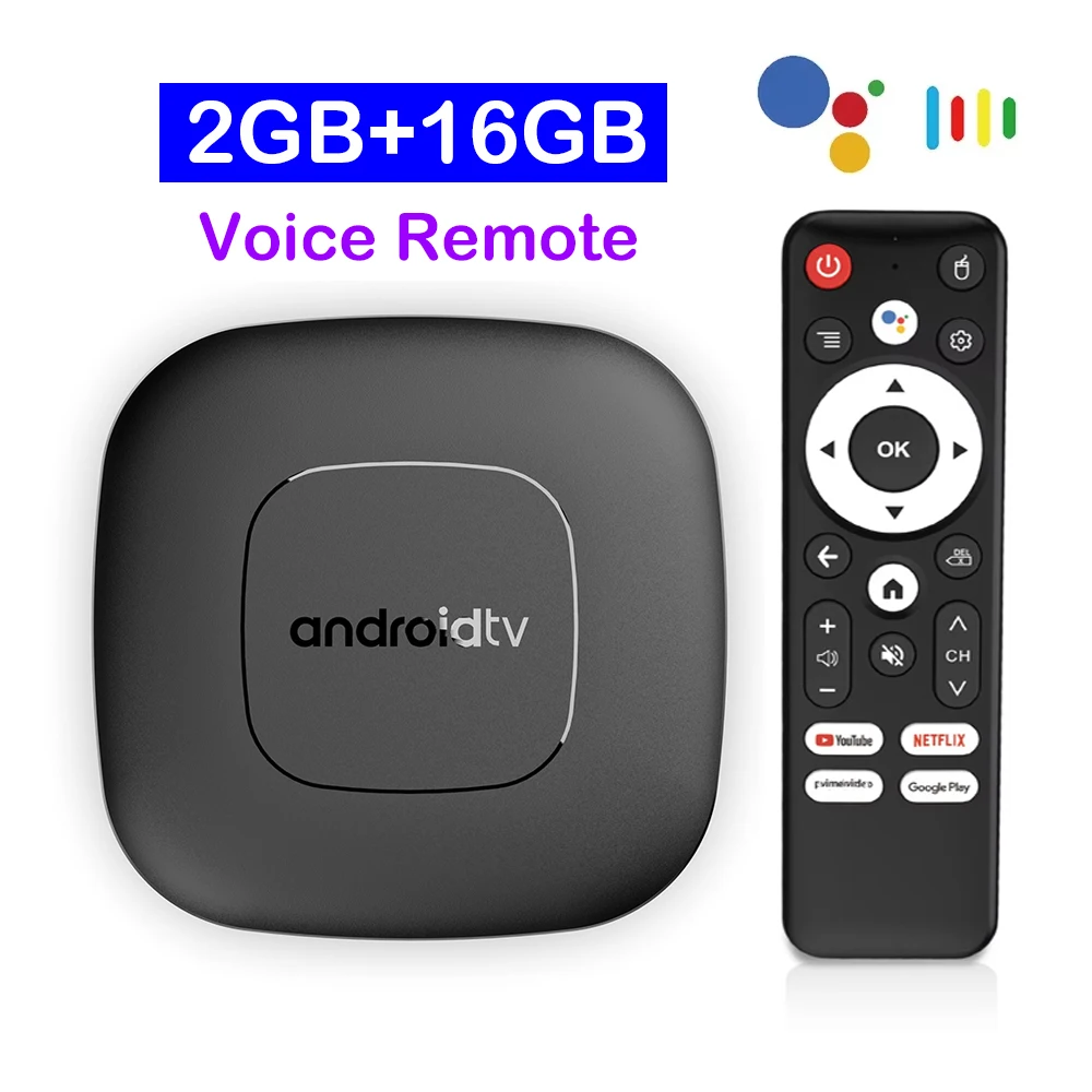 Smart TV Box 8GB 128GB Android 16 ATV Allwinner H313 Google Assistent 8K Video 4k HDR10 Mediaspeler T1 Zeer Snelle Set Top Box