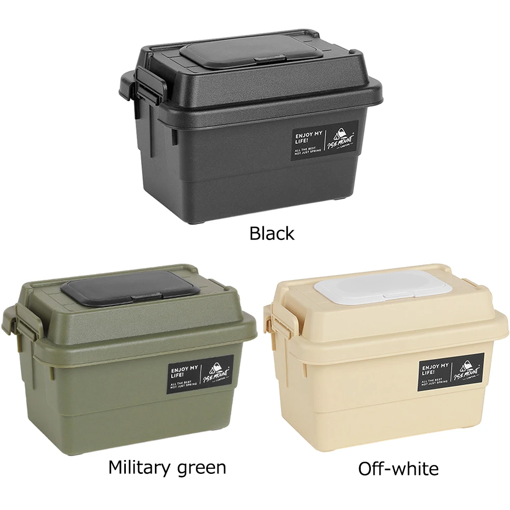 Portable Desktop Tissue Container 1.1L Camping Seasoning Bottle Storage Box Moisture-Resistant Cargo Car Trunk Organizer