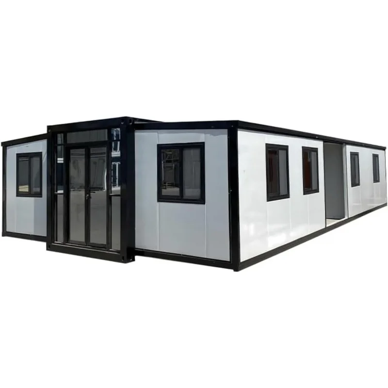Customizable Folding Prefab House – Expandable Tiny Home for Adults | Portable Mobile Home with 1-3 Rooms, Kitchen & Bathroom