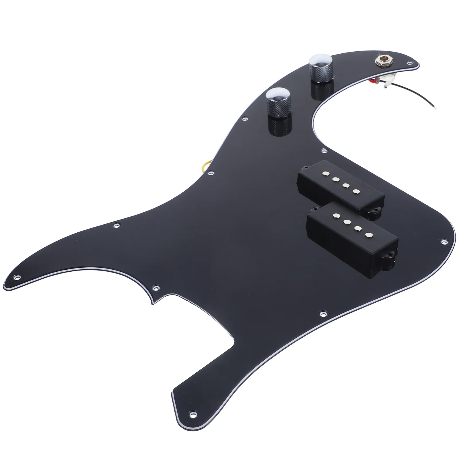 

PB Bass 3 Ply Loaded Pickguard Pickup for Guitar Musical Instrument (Black) PB Bass Pickguard