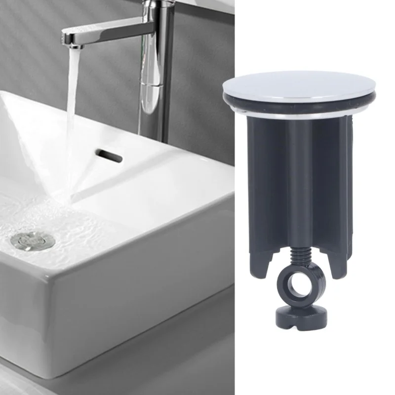 40mm Black European Style Drain Stopper Wash Basin Faucet Drain Cover Plug Bathroom