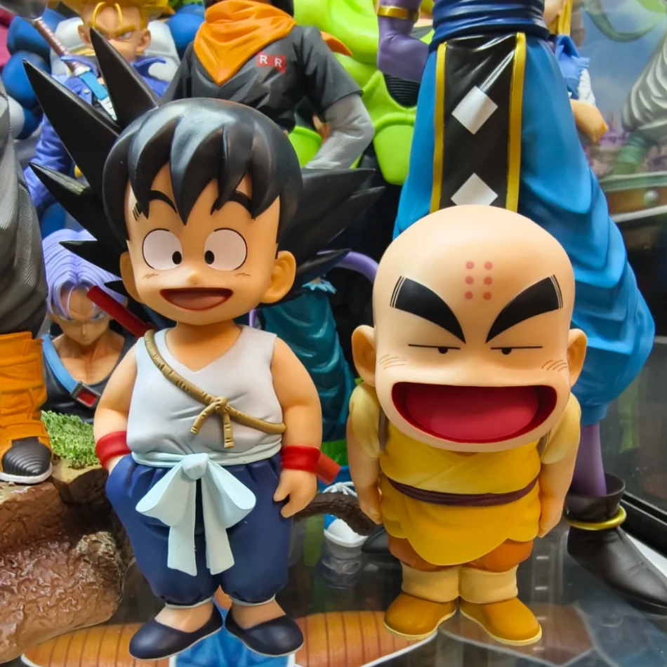 Figura de PVC de Anime Dragon Ball Z - Linda Figura Coleccionable de Sr. Popo Karin Sama con Goku Vegeta Oolong Super Saiyan
