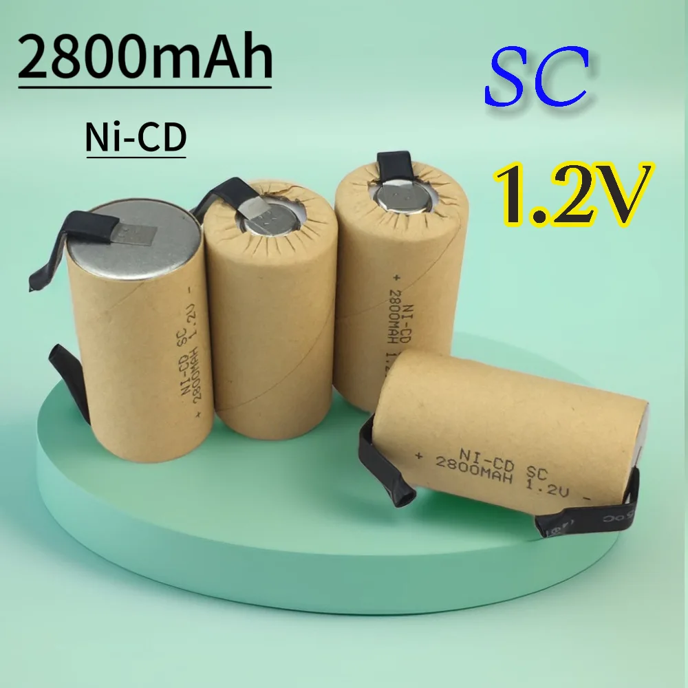 

SC 1.2V 2800mah Original Screwdriver Electric Drill Ni-CD Rechargeable Battey With Welding Label Power Tool SUBC Cells