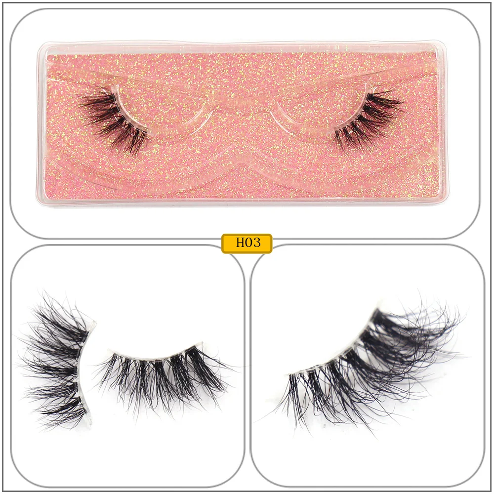 Half Lashes Strip Eyelashes Natural Soft Wispy False Eyelashes Natural Mink Lashes For Daily Makeup Eyelash Extension Fake Lashe