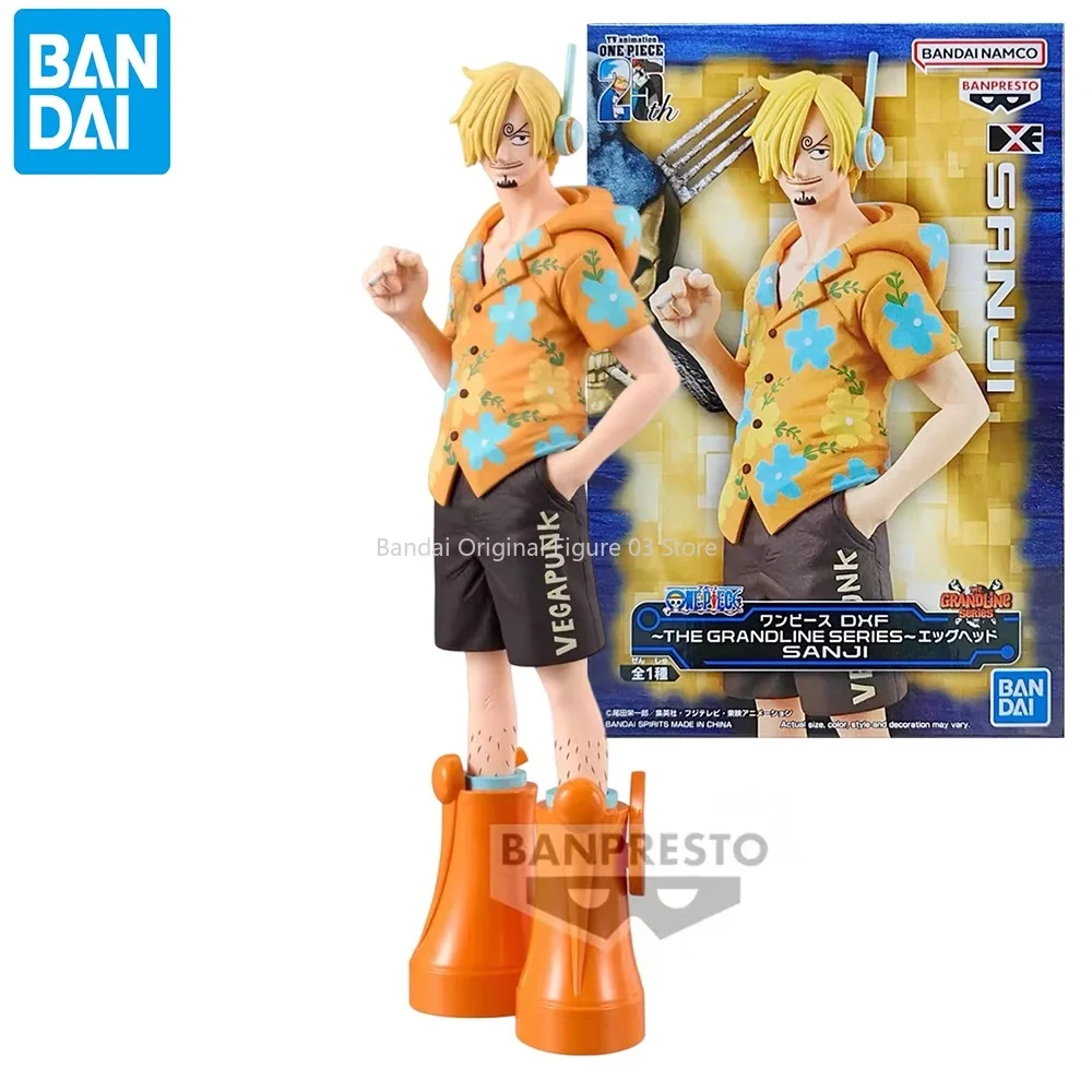 

Bandai Original Banpresto Anime One Piece THE SHUKKO Sanji Ver Egghead PVC Action Figure Collectible Model Toys