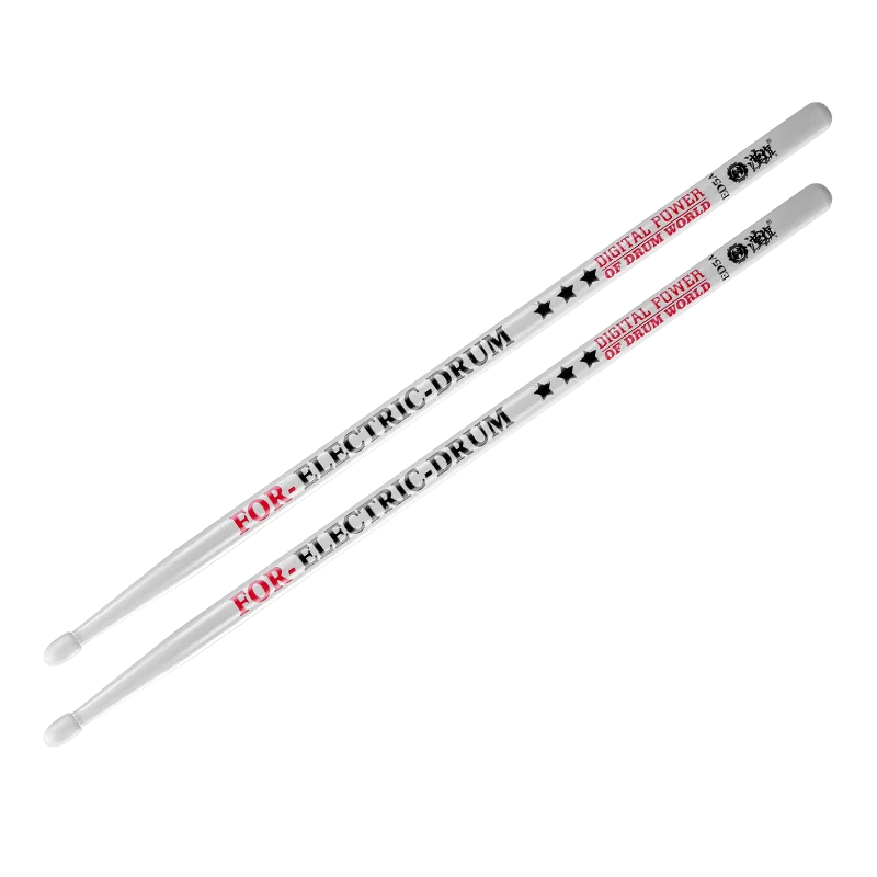 HUN Electric Drum 5A Hickory Solid Wood Drumsticks – Dedicated for Electronic Drums Series (Acoustic Drumsticks) Professional