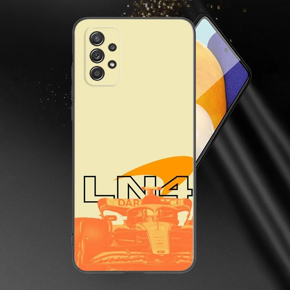 F1 Formula 1 L-Lando N-Norris Phone Case For Samsung Galaxy A13,A21s,A22,A31,A32,A52,A53,A71,A80,A91 Soft Black Phone Cover