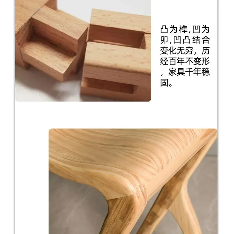 كراسي بار خشبية فاخرة مقعد مرتفع عتيق للاسترخاء كراسي بار للاستقبال تصميم بسيط إسكندنافي أثاث بار Barkrukken LLBC