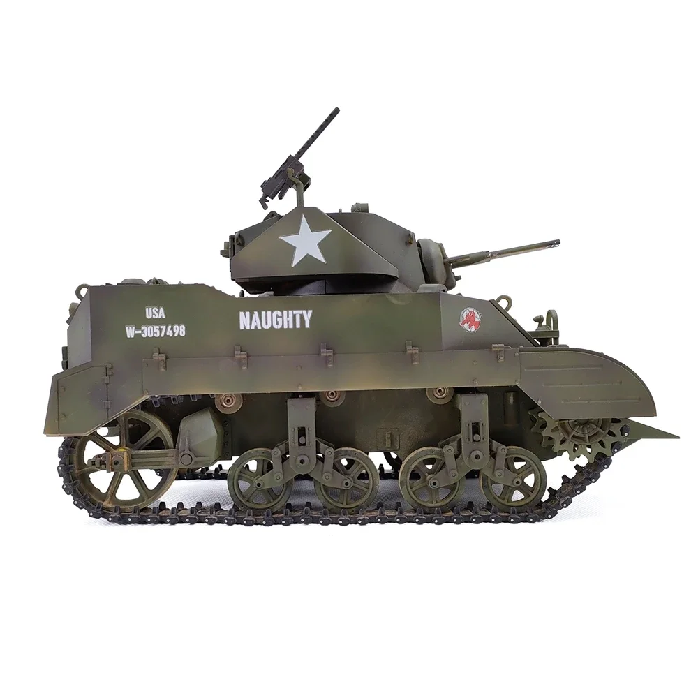 1/16 Scale G2080  RC Tank 2.4Ghz U.S. M5A1 Stuart Light RC Tank Model With  Function & Mixing Control As Toys Gifts