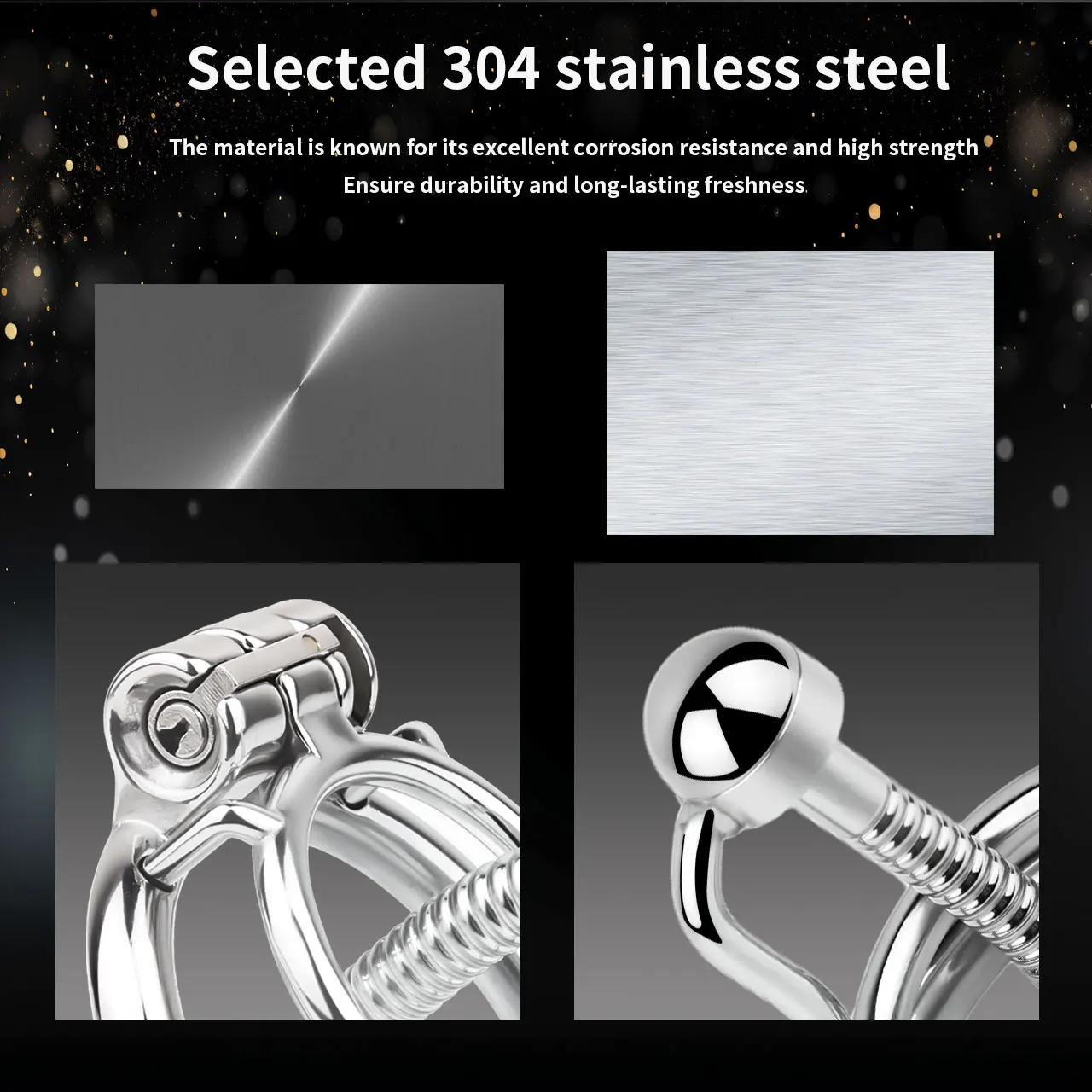 FRRK Penis Steel Tube Cock Lock Men's Chastity Cage Device PA Piercing Adult Sex Games Male Exercise Sex Toy for Advanced Player - view 5