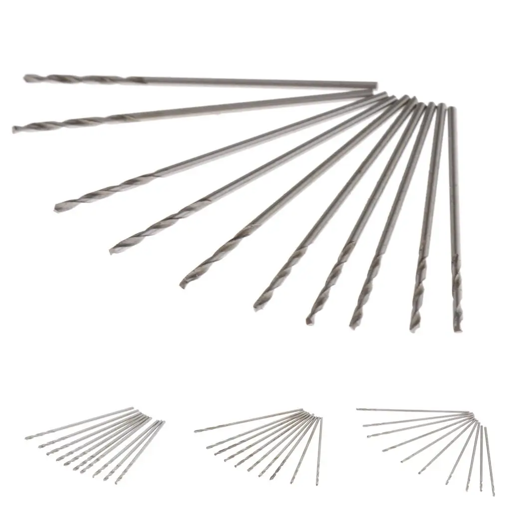 10 Pcs Sharp High Speed Steel Twist Drill Bits, Drilling Tool, 0.5-0.9mm