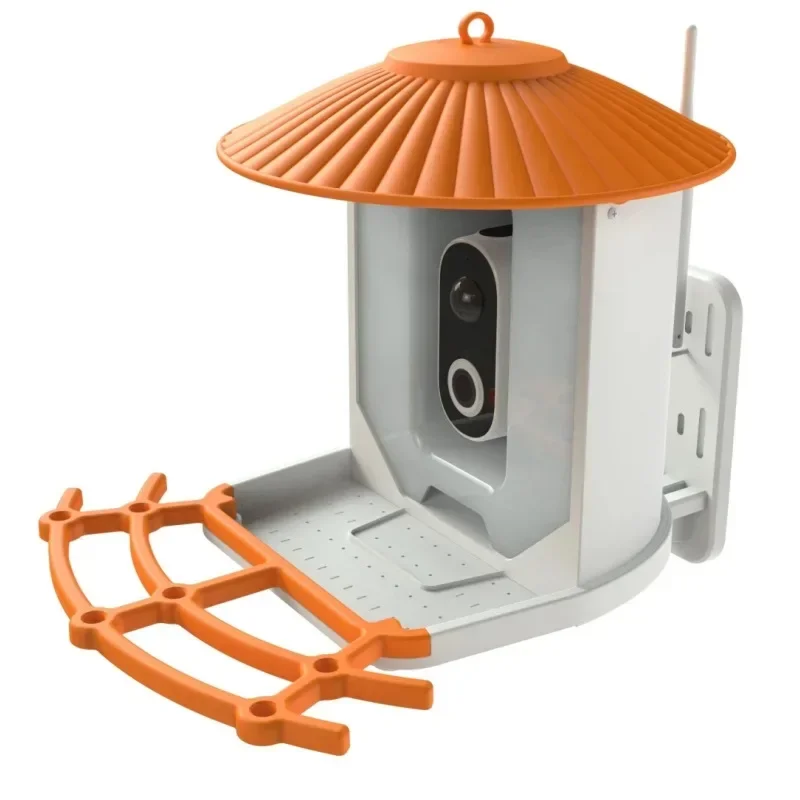 2024 New AI Bird Identification HD Solar Camera Wireless Remote Battery Powered Bird Feeder Camera