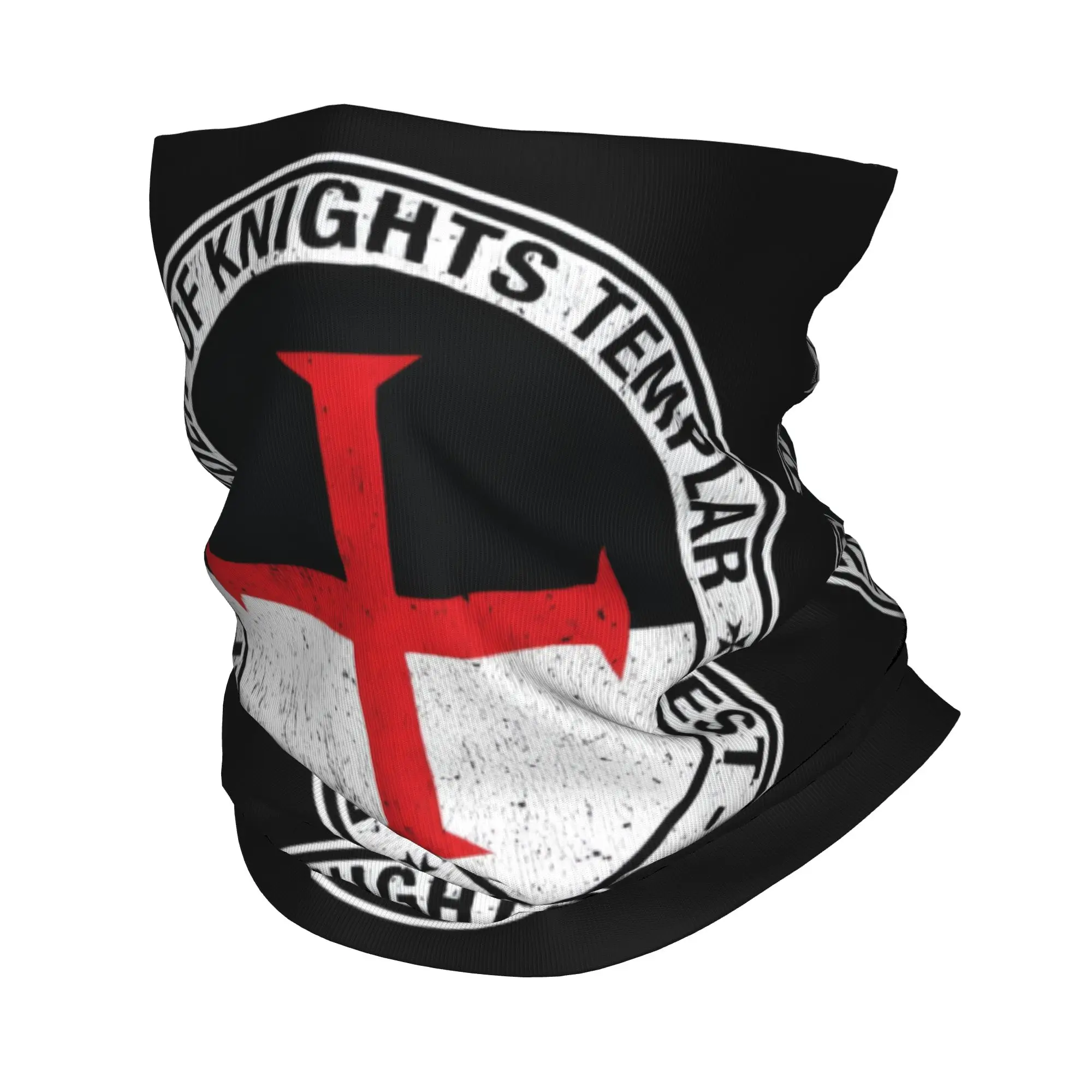 Custom Order of the Knights Templar Flag and Shield Sigil Bandana Neck Gaiter for Hiking Wrap Scarf Classic  Balaclava Warmer