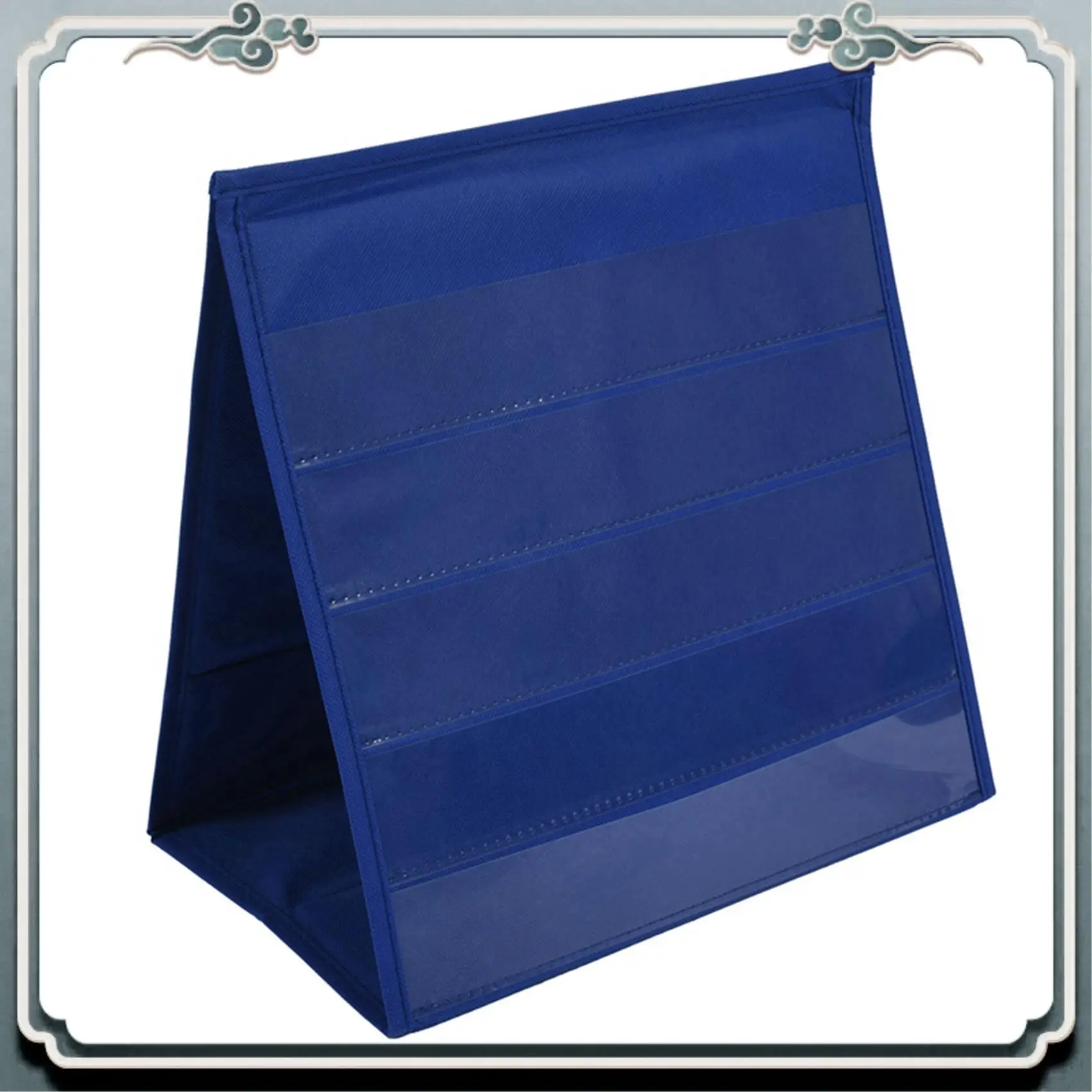 ABIJ-2X Tabletop Desktop Pocket Chart Table Top With Bonus 20X Dry Erase Cards,Desktop Tabletop Teaching Pocket Chart