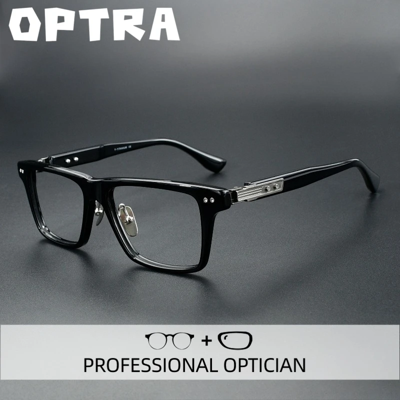 

OPTRA Luxury Titanium Ultralight Reading Glasses Photochromic Myopia Eyeglasses Private Customized Prescription Optical Eyewear