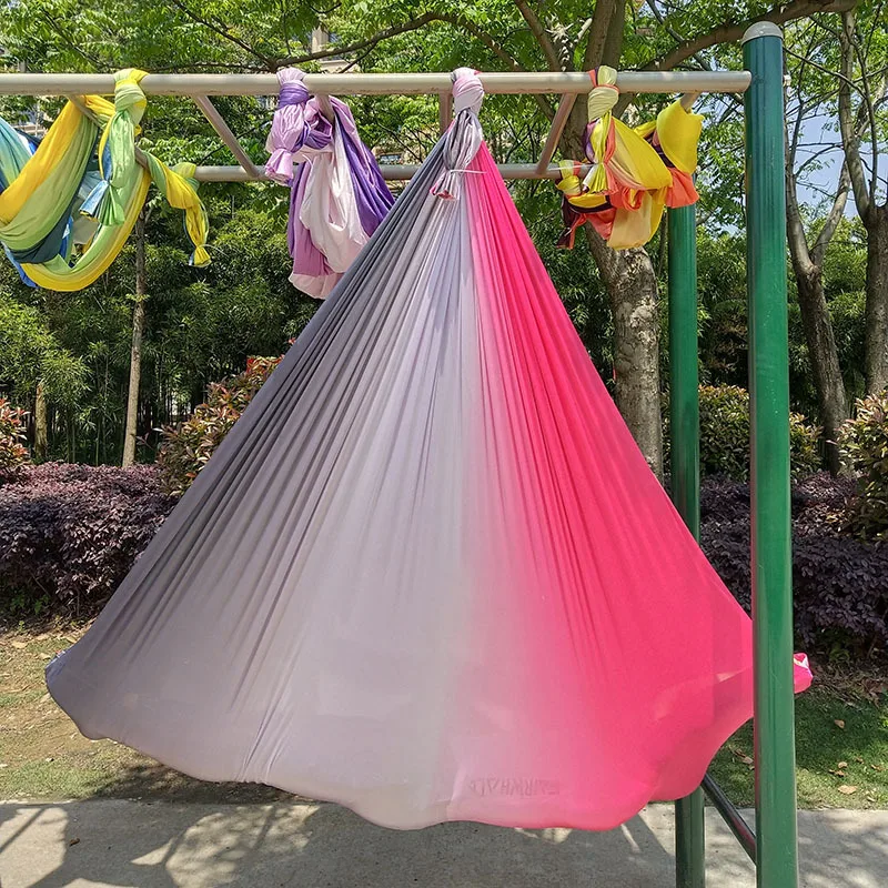 5*2.8M Aerial Yoga Hammock Anti-Gravity Yoga Sling Anti-gravity Silk Fabric Yoga Equipment Hammock Swing Yoga Stretch Belt