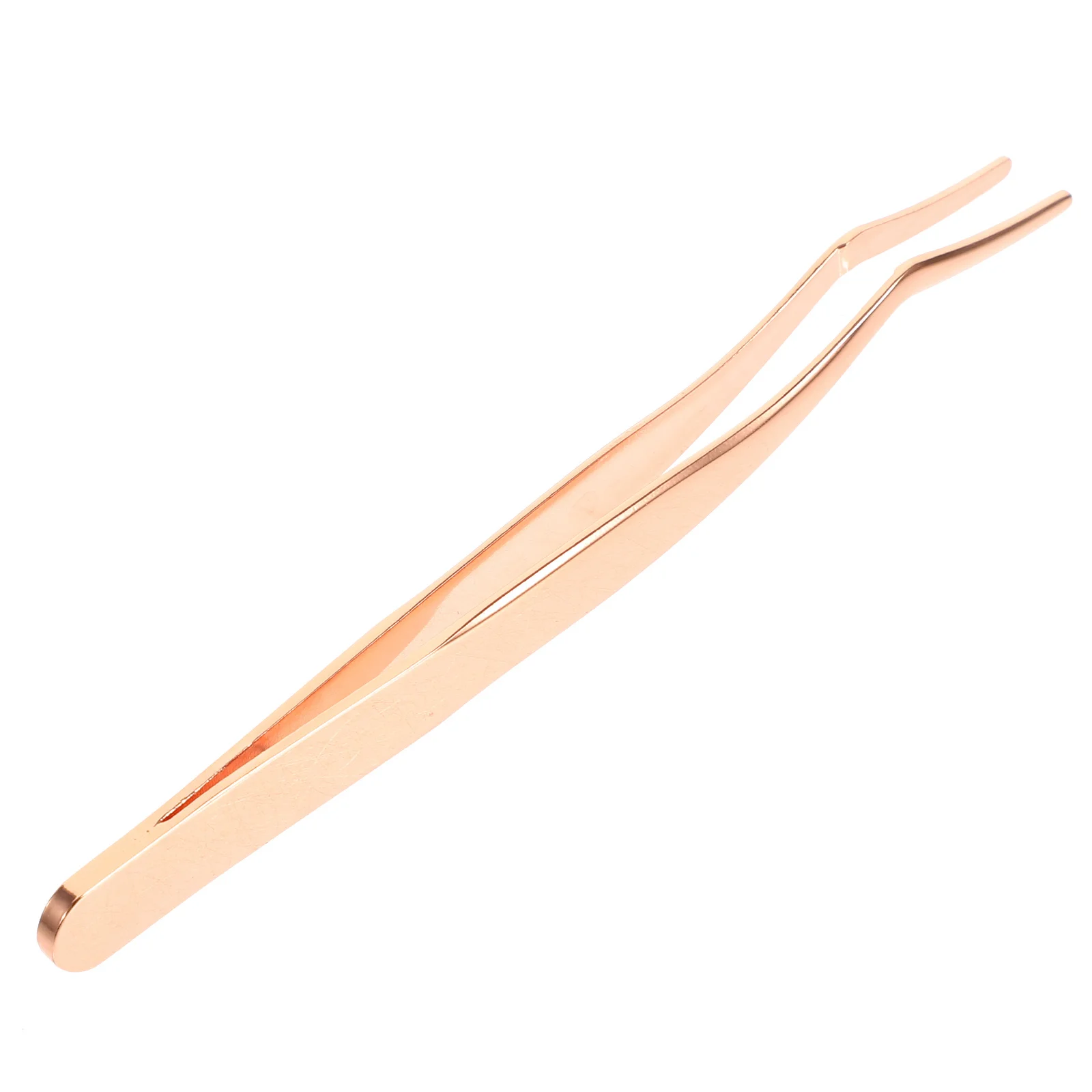 Herramienta aplicadora de extensión de pestañas compacta, pinzas para pestañas postizas de acero inoxidable con punta curva para un ajuste preciso del uso