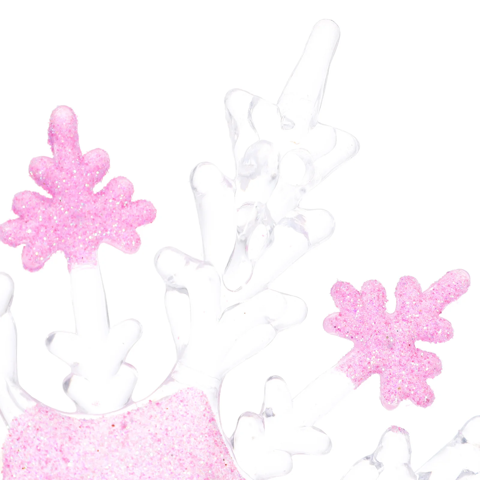 

1Pcs Purple Acrylic Snowflake Ornaments Translucent Xmas Tree Pendant Festive Decor Acrylic Snowflake Ornaments