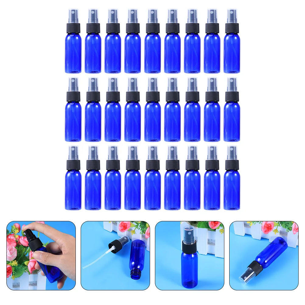 

50 Pcs Perfume Spray Bottles Empty Refillable Travel Size PET Non Round Mouth Portable Multipurpose Cosmetics Subdivision