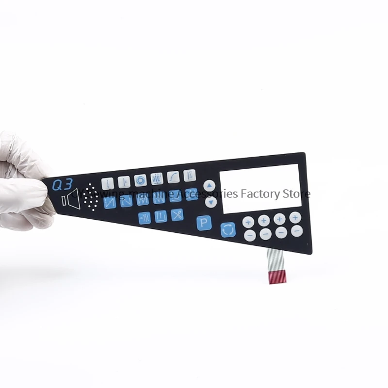 1 pçs novo painel de operação adesivo membrana filme teclado botão papel para maqi sunsir q3 overlock máquina costura industrial