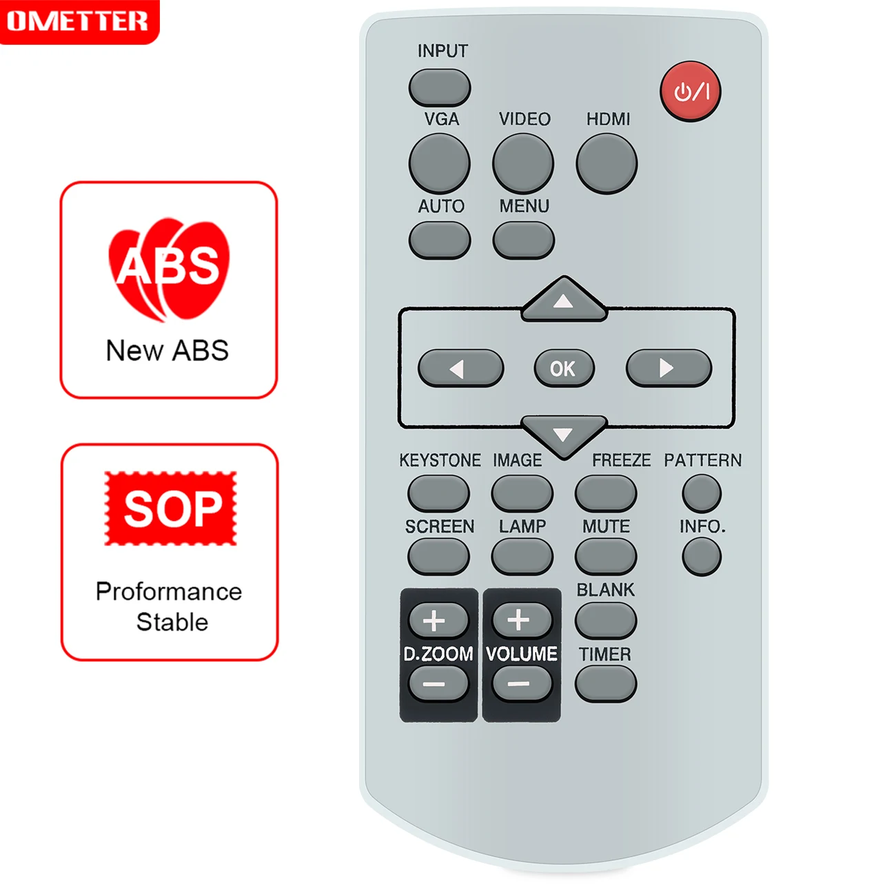 

Remote Controller 63910016 for Eiki Projectors EK-100W, EK-101X, EK-102X, EK-103X, EK-301W, EK-302X, EK-303U, EK-305U