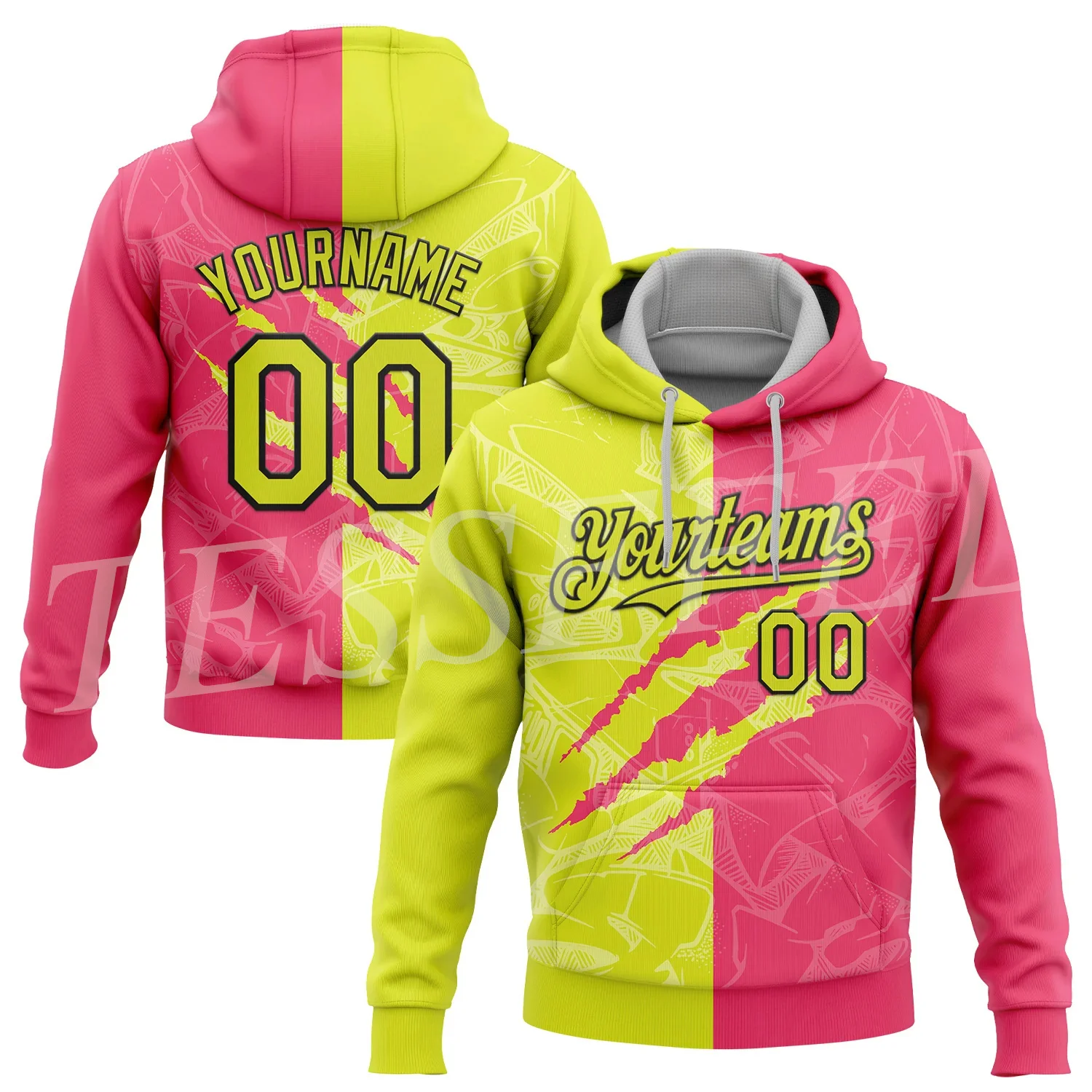 

Custom Name Number Graffiti Pattern Colorful Retro Long Sleeve Tracksuit 3DPrint Pullover Harajuku Jacket Casual Funny Hoodies Z