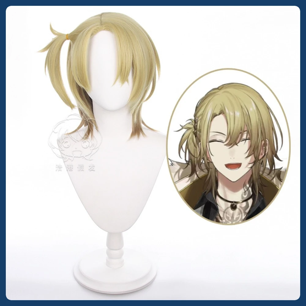 Peluca de Cosplay de Mid-jade Luca Kaneshiro, juego de Anime, disfraz de juego de rol, accesorios de disfraz de Halloween, pelo sintético