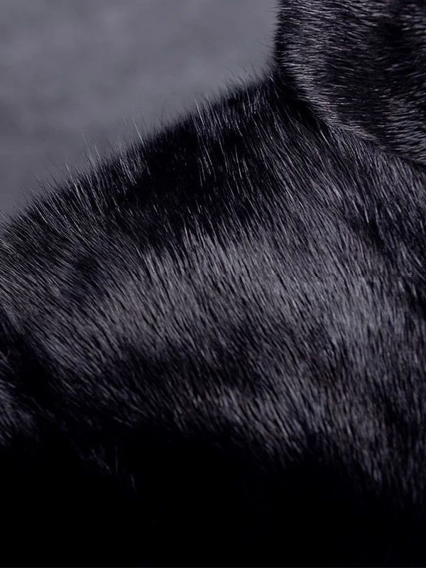 

Мужская шуба с европейским норковым воротником Thiened, повседневная, зимняя, теплая, хлопковая, Jaet, воротник-стойка из цельного меха норки, Busin Casual Sle