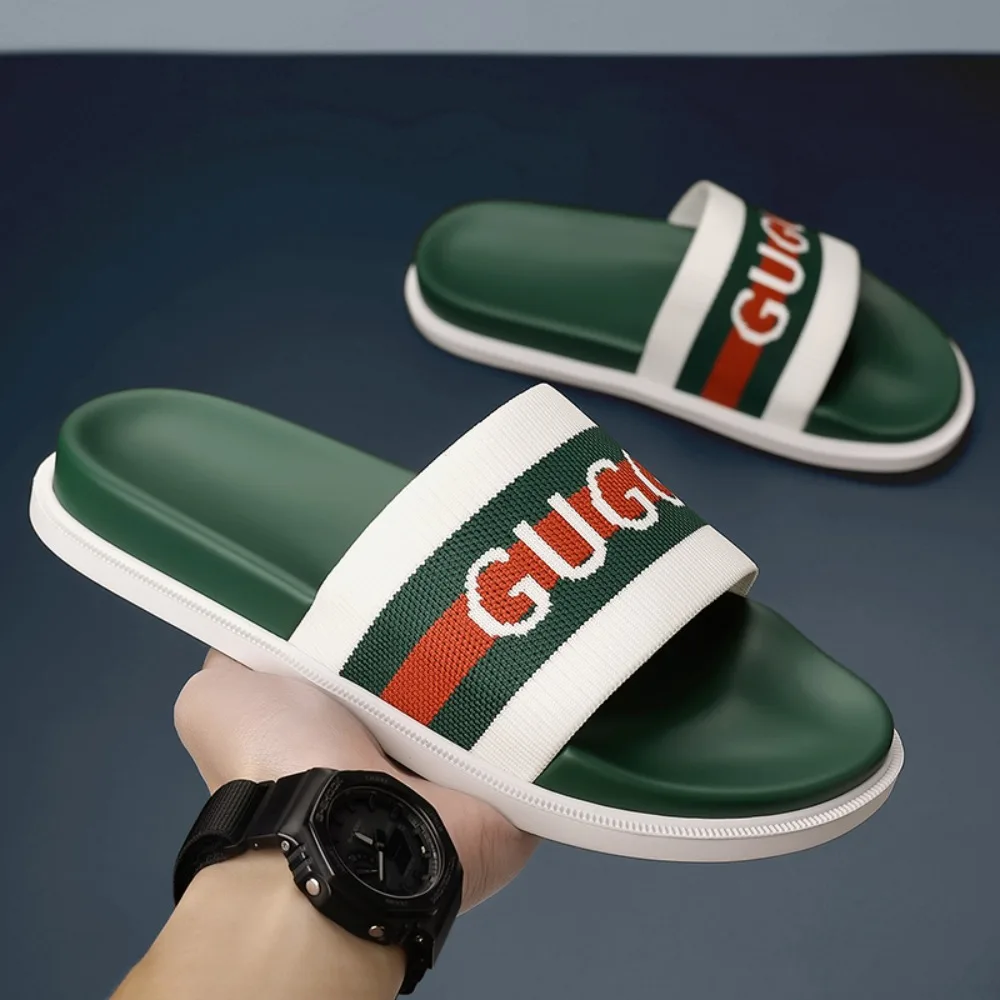 

Новые летние пляжные шлепанцы унисекс 2026 года с принтом на плоской подошве, 32 штуки продано