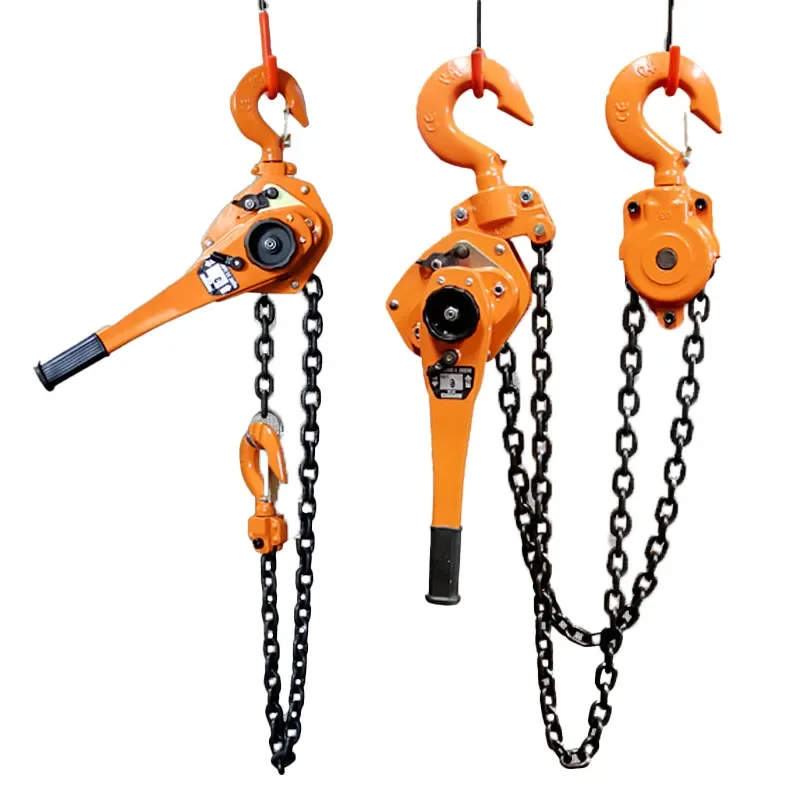 Nuovo 0.8ton -6 TonsHand Leva Paranco Piccolo Sollevamento A Catena Invertita Mano Paranco Gru Manuale Piastra A Mano Tenditore Tenditore