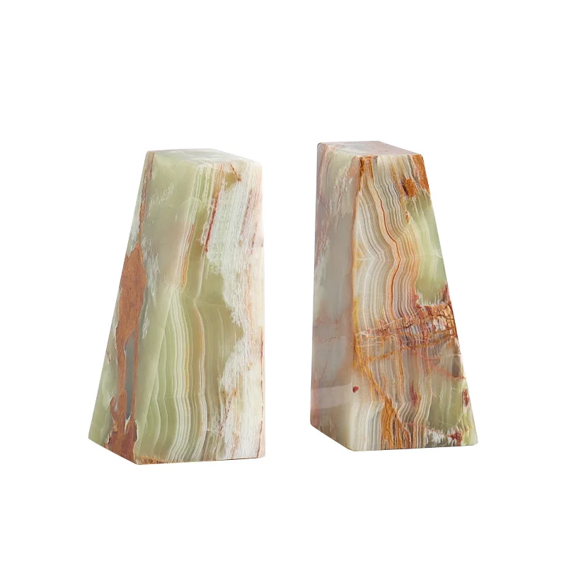 

Modern style soft decoration business apartment hotel study bookcase desk ornament retro marble book file