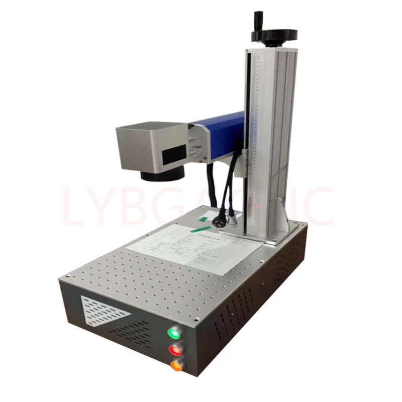 Disassembled LY Desktop Mini Galvo Scanner Align System All in One 20W 30W 50W Raycus Max Fiber  Nameplate Marking Machine