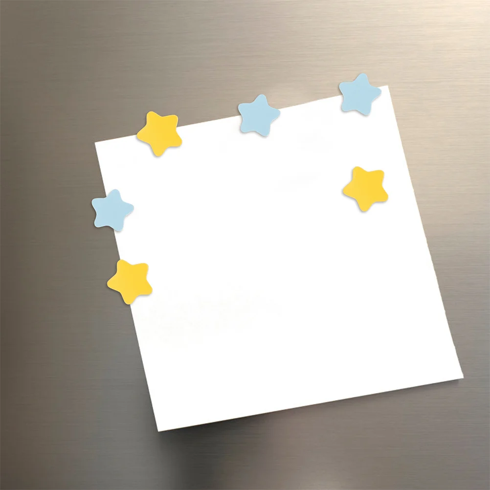 

100 pcs Star Fridge Magnets Bright Colors Portable Reward Charts Group Competitions Whiteboards Locker Decorations School Office