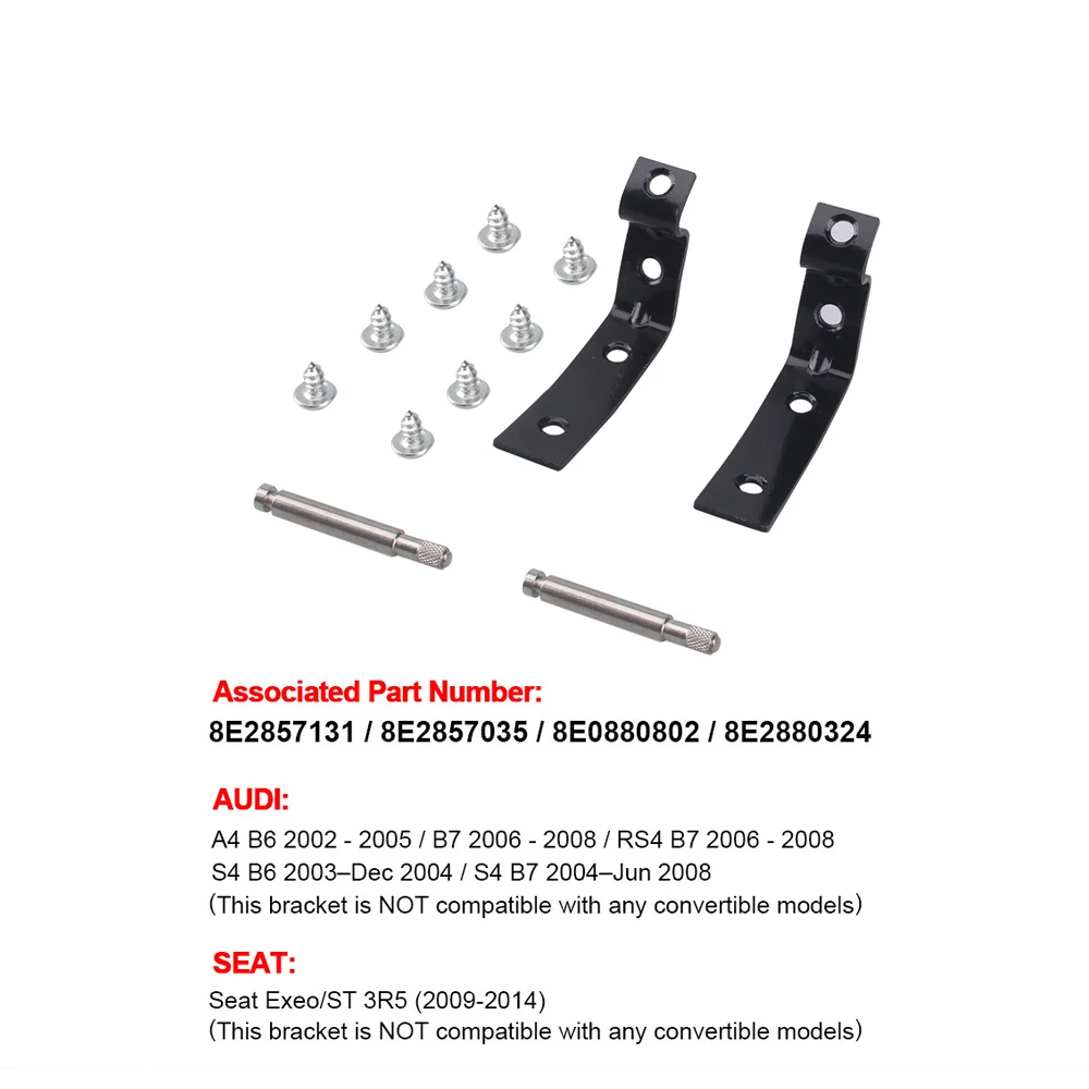 Glove Box Lid Hinge Snapped Repair Fix Kit Brackets For Audi A4 S4 RS4 B6 B7 8E For Seat Exeo/ST 3R5