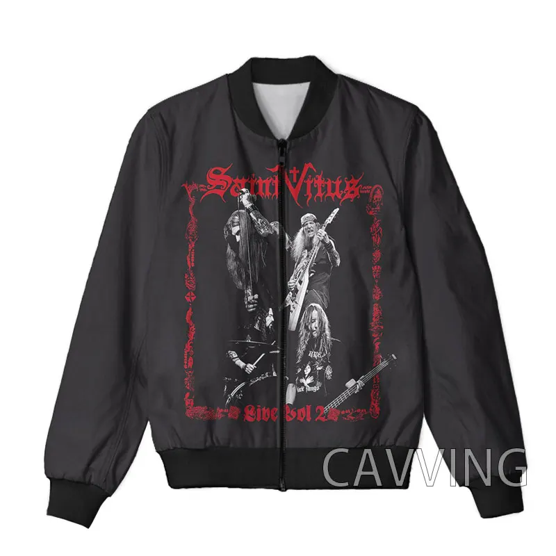 

CAVVING 3D Printed Saint Vitus Zipper Bomber Jackets Men Overcoat Mens Coat Zip Up Jackets for Women/Men